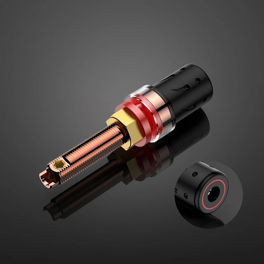 Pure Copper Hifi Viborg BP613 Speaker Terminal Binding Post High Fidelity Audio Speaker Terminals