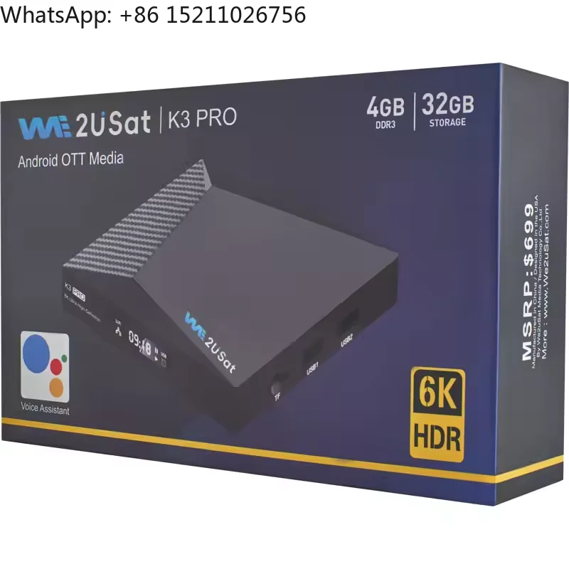 K3 Pro TV Box for USA Oscam Ccam Server Digital Media Player Watch Football Events Android 10 IPTV Box Satellite TV Receivers