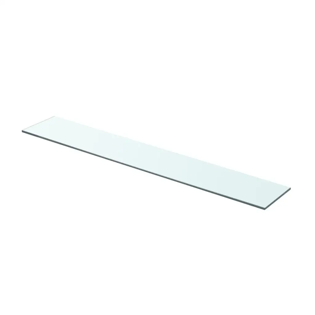 Clear Glass Shelf Panel 31.5x4.7 - Stylish & Durable Display Solution