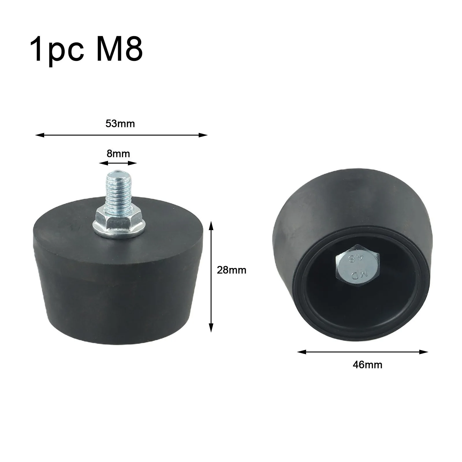 Air Compressor Foot Pad Replacement for Air Pumps and Oil-Free Machines Rubber Shock Absorbing Mounting Pad with Screws