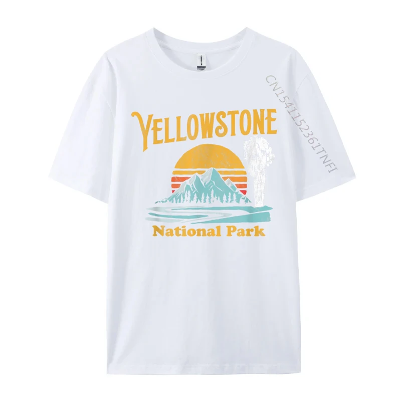 Vintage Yellowstone National Park Retro 80 Is Printed On Casual Men Luxury Designer T-Shirts Europe T Shirt