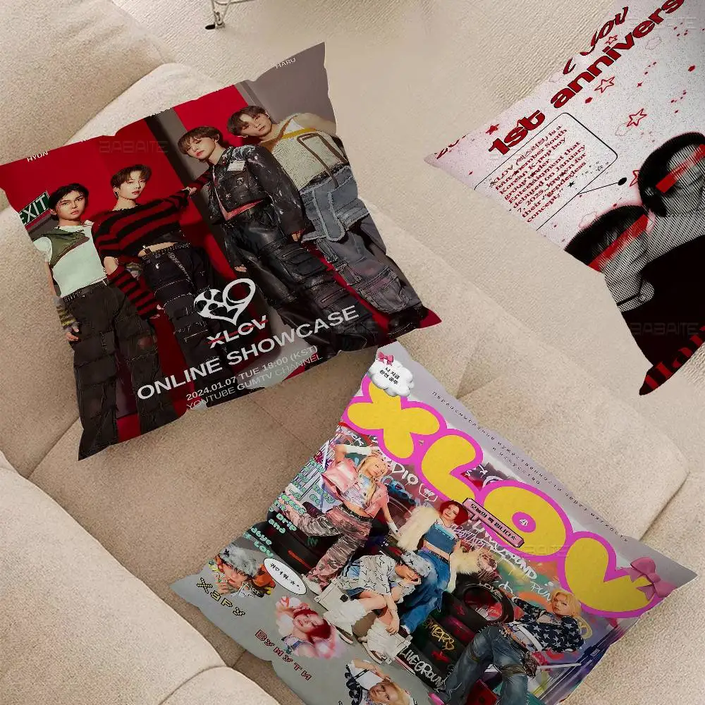 Band X-XLov Pillow Gift Home Office Decoration Bedroom Sofa Car Cushion Cover case 45x45