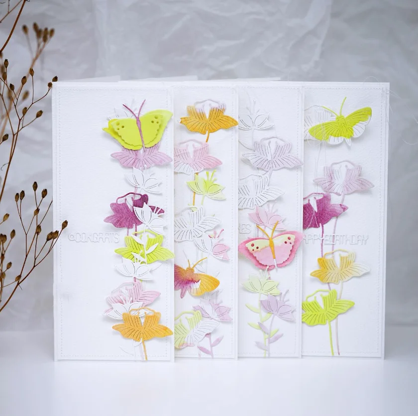 Piggy Craft metal cutting dies cut die mold Butterfly dragonfly  Scrapbook paper craft knife mould blade punch stencils dies