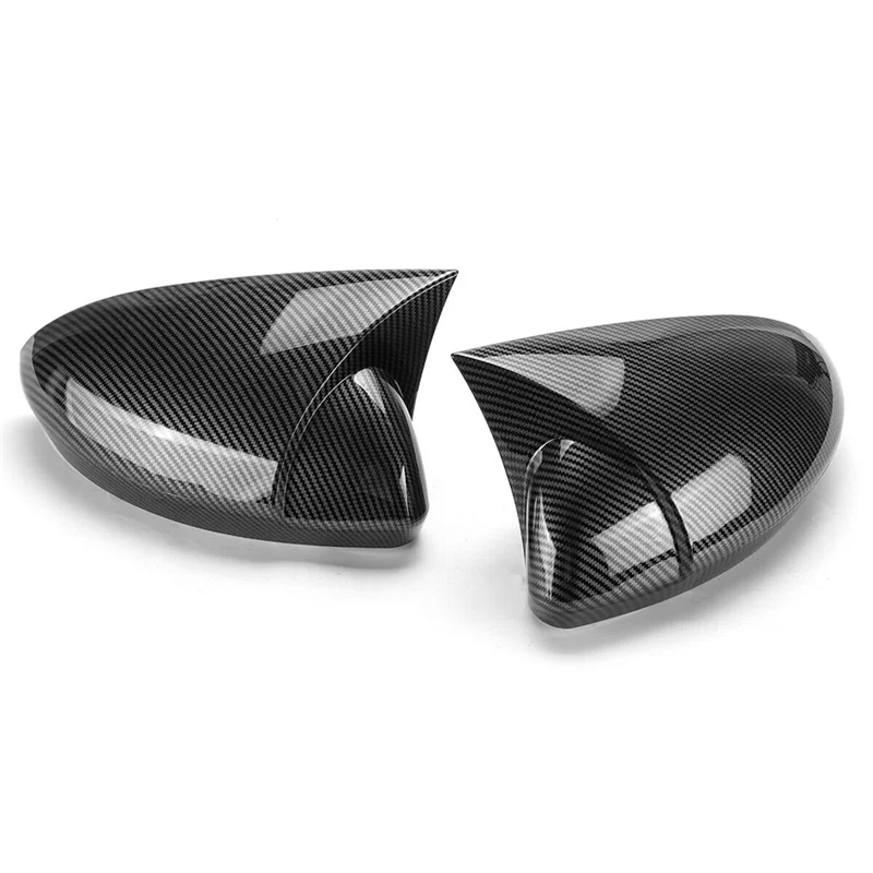 Car Side Wing Rearview Mirror Cover Cap for Renault Megane 4 MK4 2016-2020 Rear View Mirror Cover(Black)