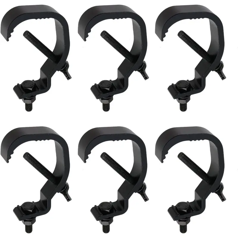 

2025 Trend Alloy Truss Clamp Hanger For DJ Stage Lighting-6 Pcs Heavy Duty Mounting Support For Projector Par Spotlights Head