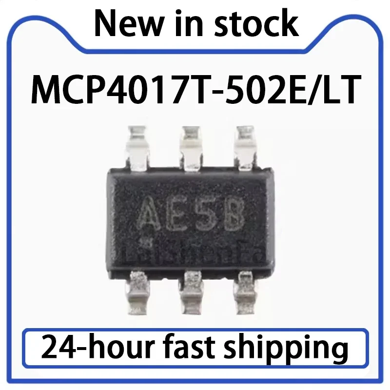 5PCS MCP4017T-502E/LT Package SC-70-6 Digital Potentiometer in Stock