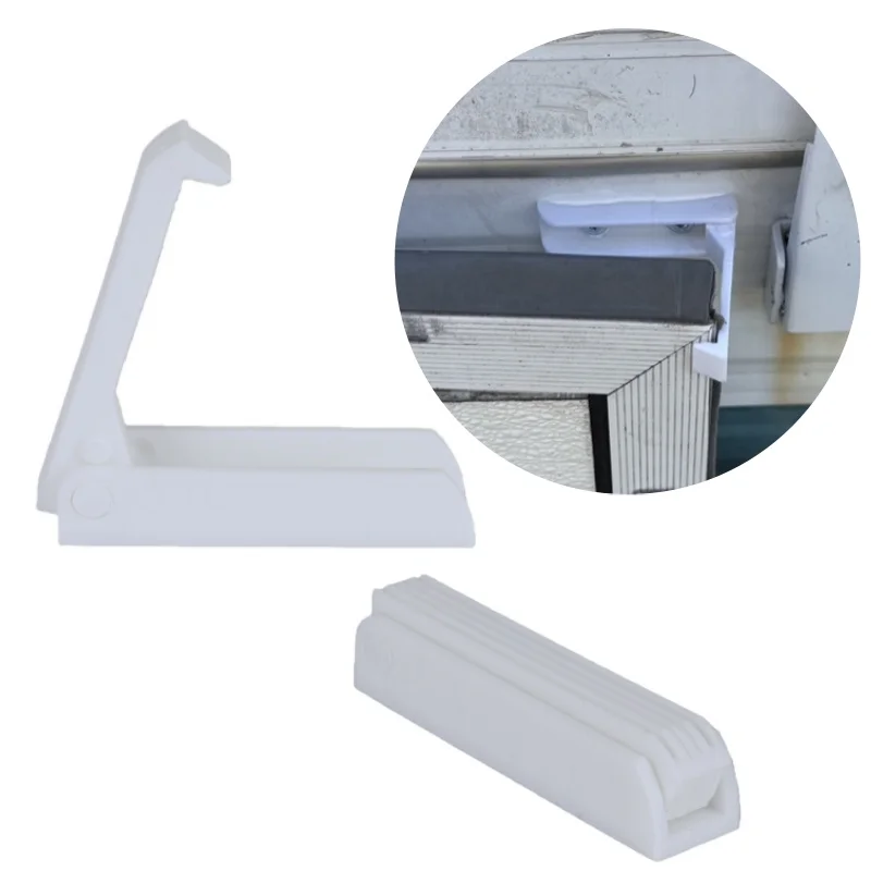 

прочная рамка для крепления двери автофургона, белый фиксатор двери, пряжка, замок, караван, дом на колесах, аксессуары для кемпера