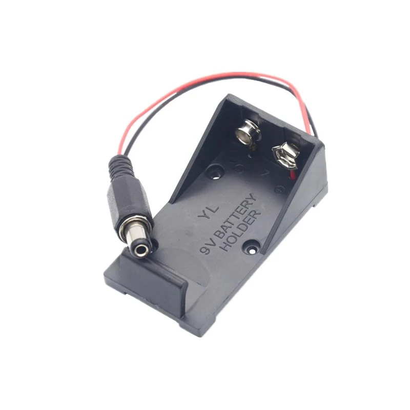 2018 Hot New 9V Battery Holder Box Case Wire with Plug 5.5*2.1mm for Arduino AU