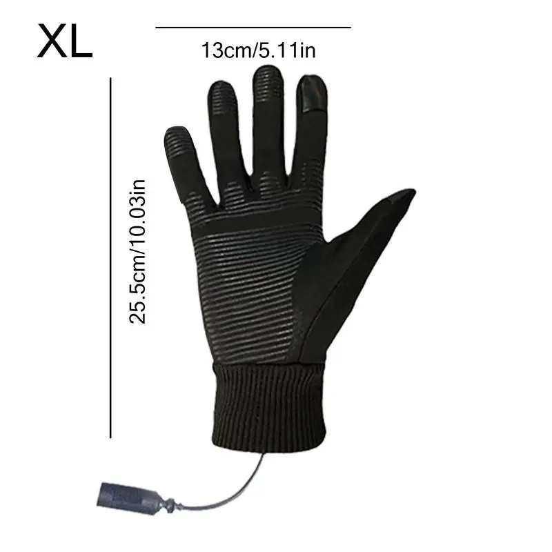 Guante calefactable con pantalla táctil para hombre y mujer, antideslizante, recargable por USB, para motocicleta, a prueba de viento, para esquí, guantes calefactables eléctricos