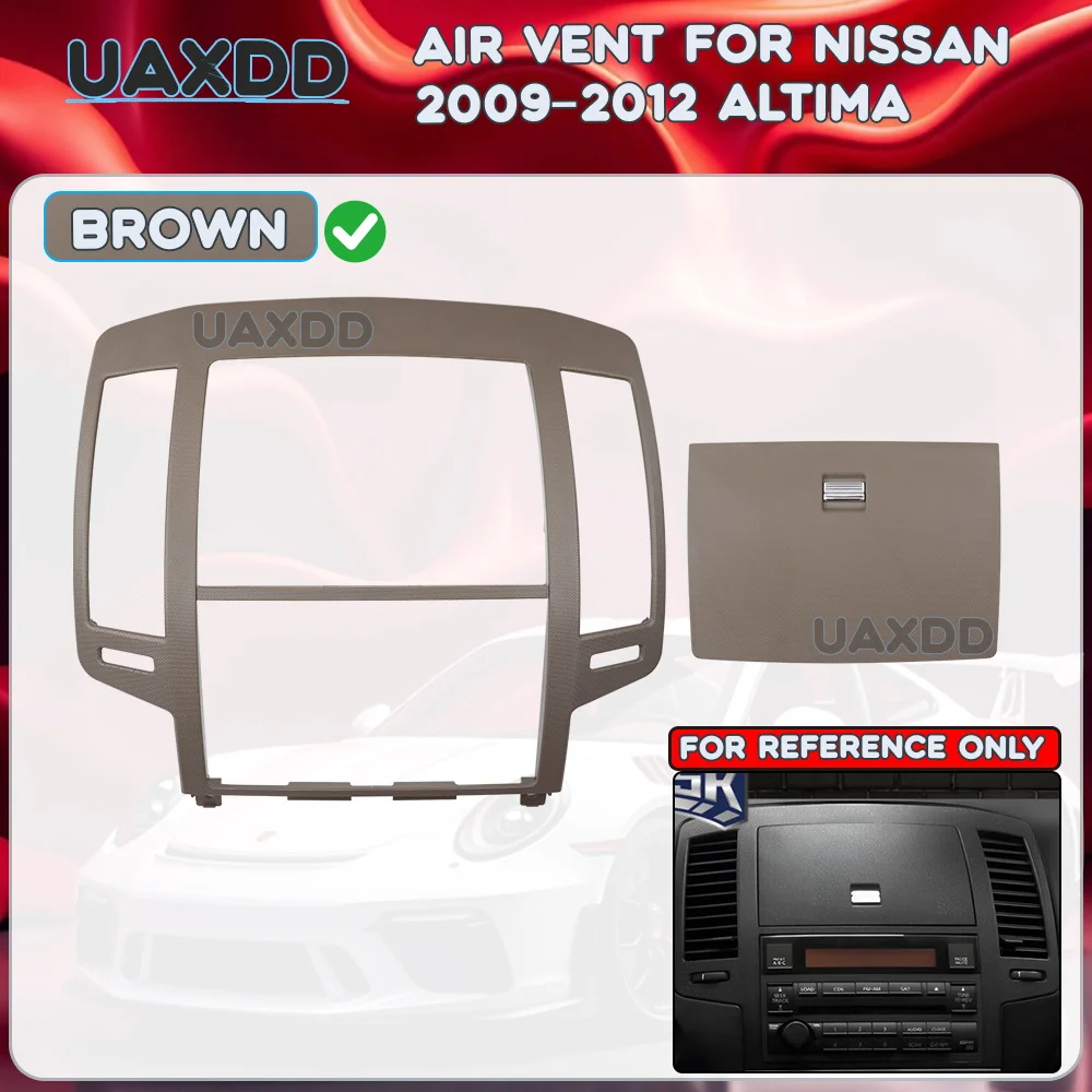 

AIR VENT For Nissan 2009-2012 Altima Car Conditioning Interior AC Accessories A/C Grille Dashboard Panel Outlet frame Kit 2 Din