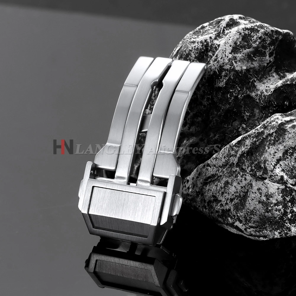 

20 мм 22 мм матовая застежка из твердой нержавеющей стали для часов Hublot Big Bang, мужские силиконовые кожаные ремешки с пряжкой, аксессуары для часов