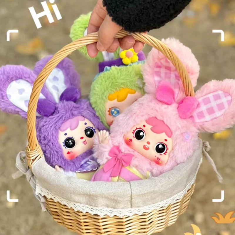 Caja ciega genuina Samuel Tyke3 Happy Picnic Of Bear And Rabbit Series, muñeco de peluche Kawaii, colgante de bolsa, adorno decorativo, regalo sorpresa