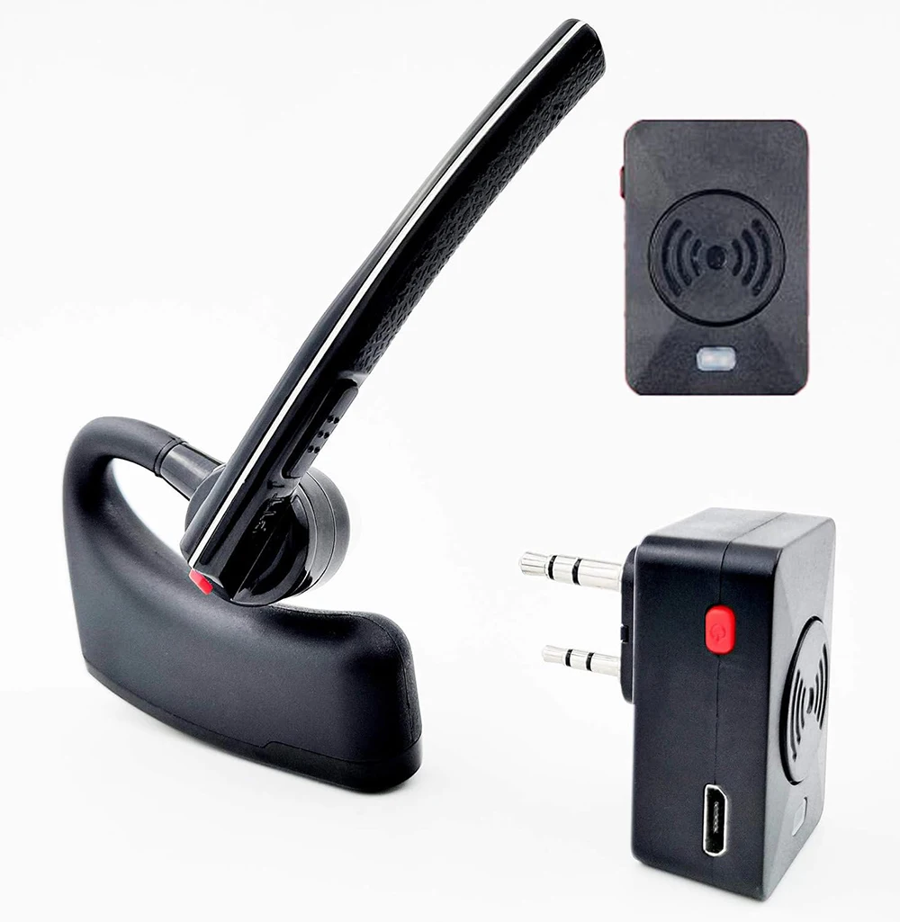 radtel Walkie Talkie Bluetooth Headset, Bluetooth Earpiece with Noise Cancelling Mic, Compatible RT-470X BaoFeng Kenwood