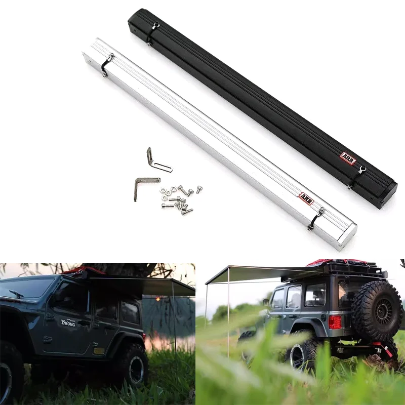 

Metal Roof Side Tent with Adjustable Canopy Decoration for 1/10 RC Crawler Car TRX4 Defender Bronco AXIAL SCX10 RC4WD D90 Jeep