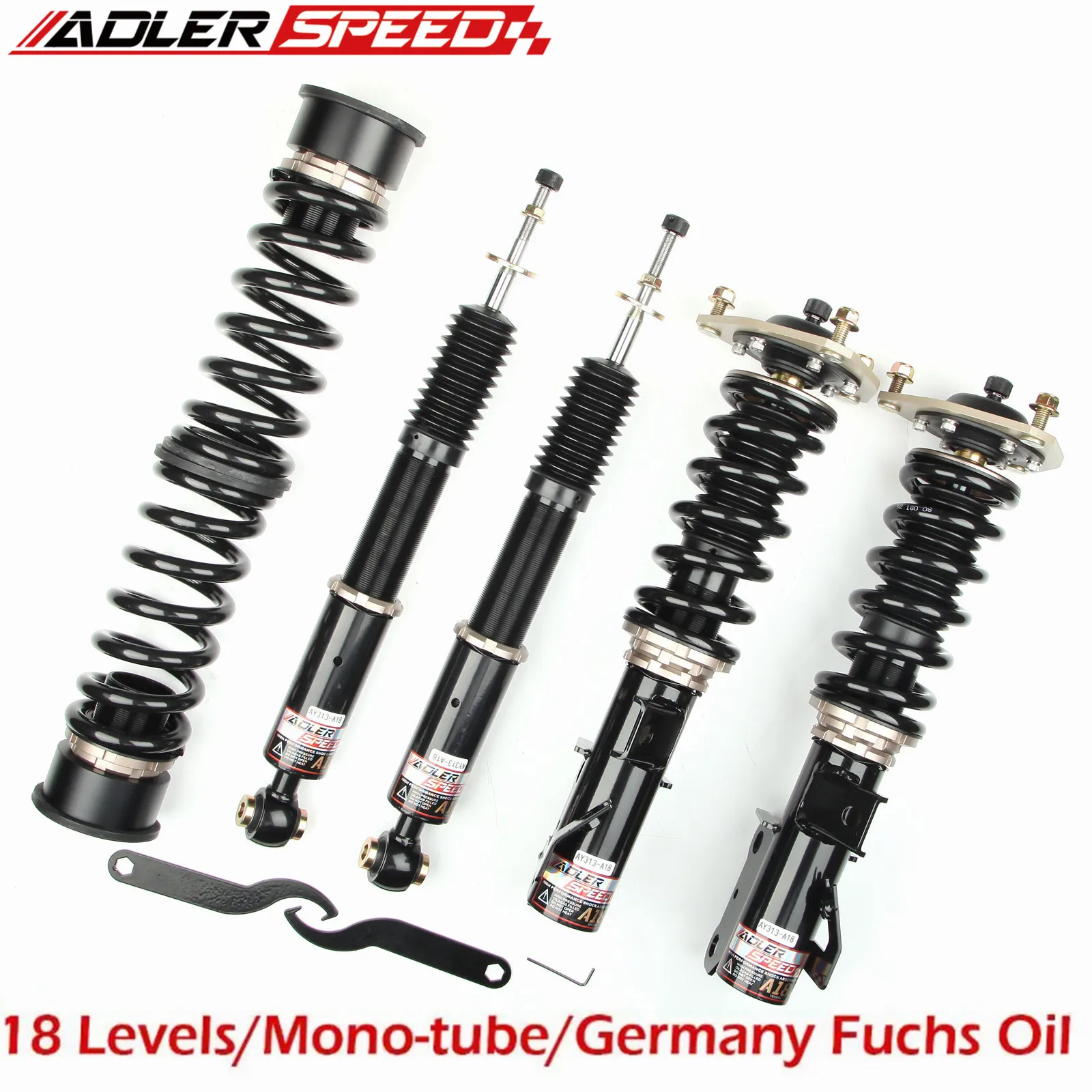 ADLERSPEED Coilovers 18 Clicks Damper Suspension Kit For Chevrolet Camaro 2016+