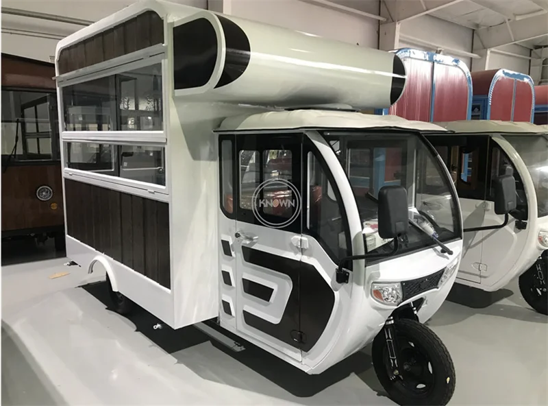 Camion de nourriture électrique personnalisé, cuisine mobile, chariot de nourriture, remorque de voiture de collation, tricycle de restaurant mobile pour les entreprises, promotion