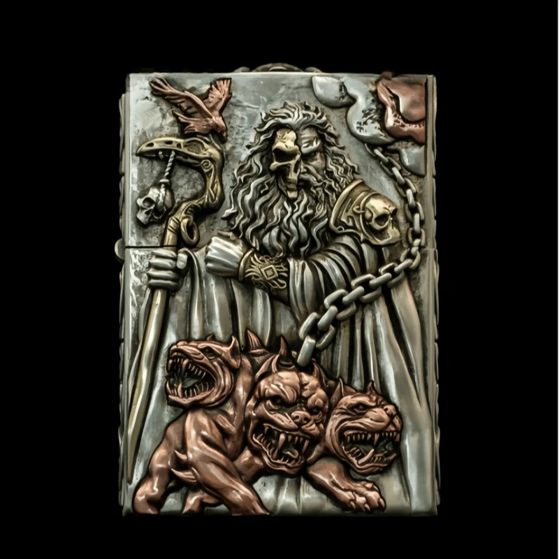 Hades Craft Edition fuel Lighter,Hand carved Collector's Edition Lighter, Men's Gift,Favorite Collection,Smoking Accessories