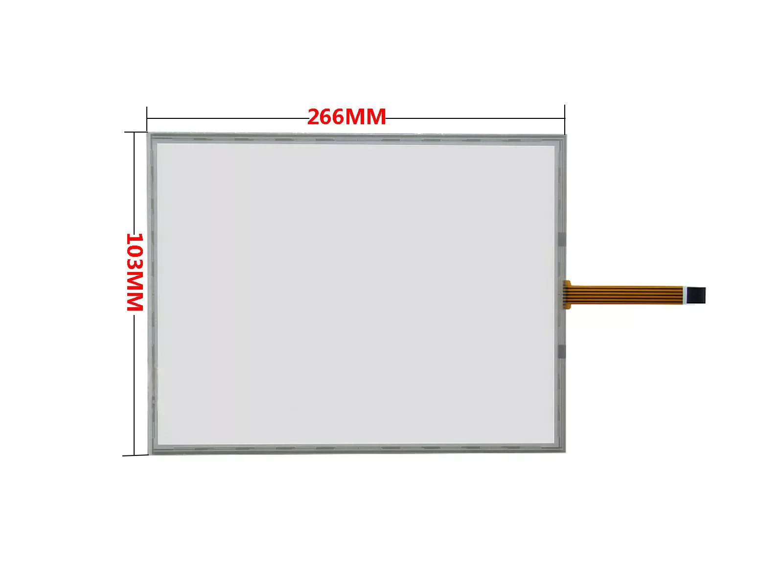 

12.1inch 5 Wire Resistive Touch Screen Digitizer 266x203mm For 12.1" LCD Screen