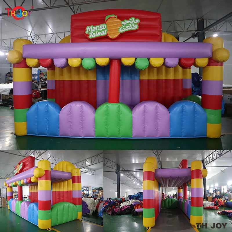 5x2.5m Inflatable Concession Booth,Inflatable Ice Cream Booth Model/Kiosk Booth/Candy Floss For Sale