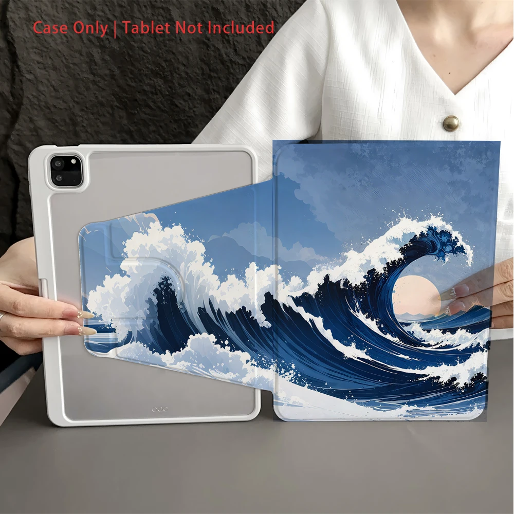 حافظة لجهاز سامسونج، حافظة كمبيوتر لوحي قابلة للطي متوافقة مع سامسونج لجهاز جالاكسي تاب S7/S8/S9