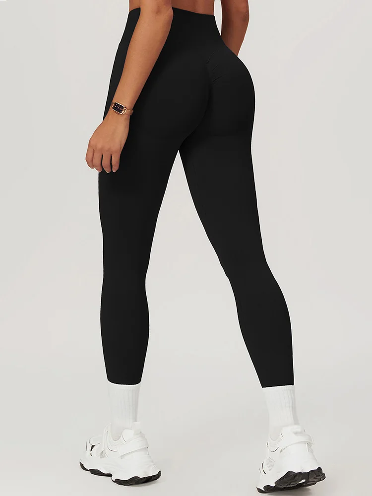 Seamless High Waist Solid Women Leggings Butt Lifting Push Up Fitness Tights Elastic Slim Workout Legging Sportswear