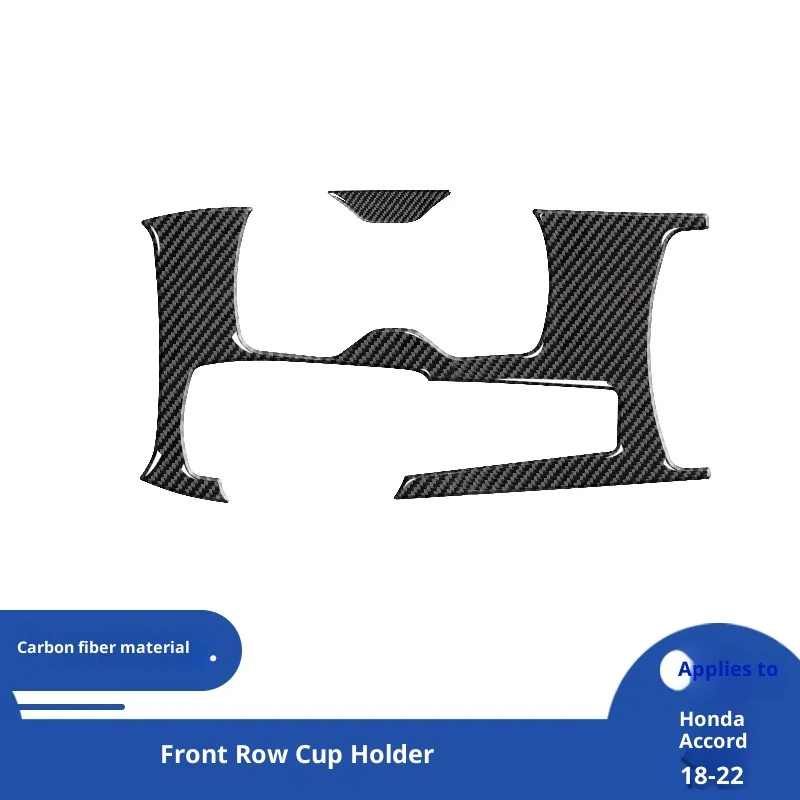 

For 18-21 Accord 10th Generation Car Interior Modification Carbon Fiber Front Gear Water Cup Decorative Sticker
