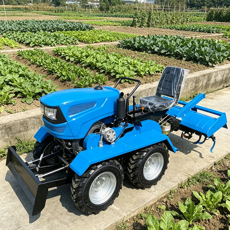 

Customized 25 HP Wheeled Tractor, Multifunctional Mini Tiller, Agricultural Four-Wheel Rotary Tiller