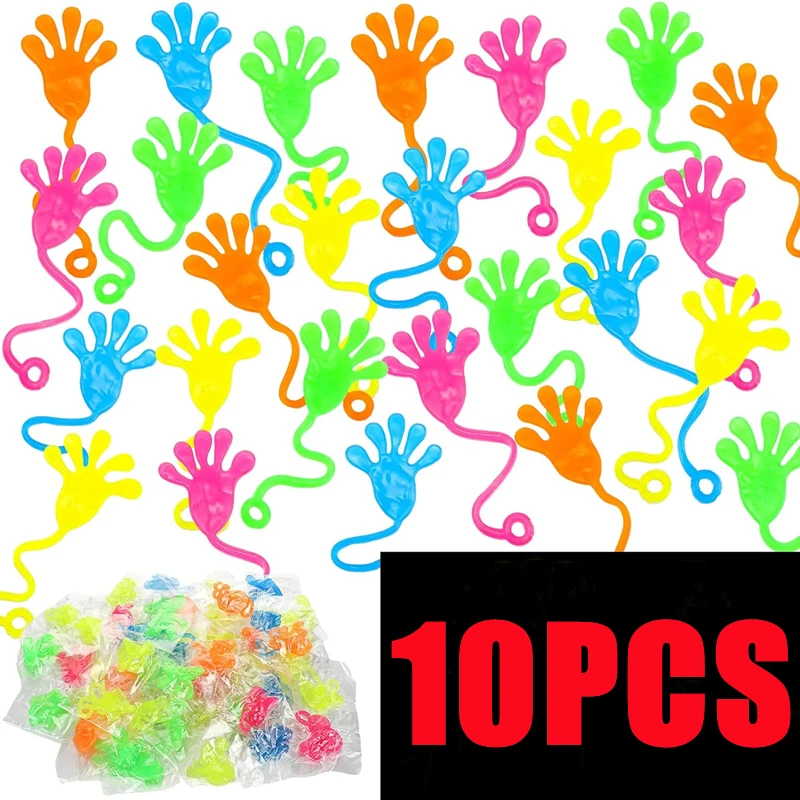 

10-1PC Mini Sticky Hands Toys Perfect for Children Party Favors Boys and girls Pinata fillers Christmas Gift Bag Carnival Prizes