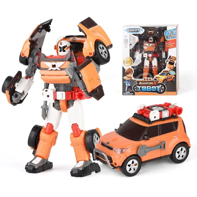 Tobot Transformed Robot Car Toy Korean Cartoon Brothers Transformed Car Plane Spot