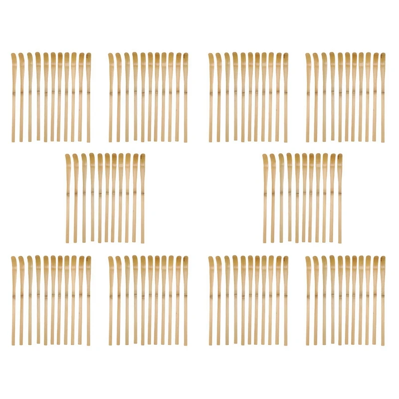 

AFBC 100Pcs Retro Natural Bamboo Matcha Scoop Tea Tools Powder Matcha Spoon Japanese Tea Ceremony Tools Matcha Tea Measure