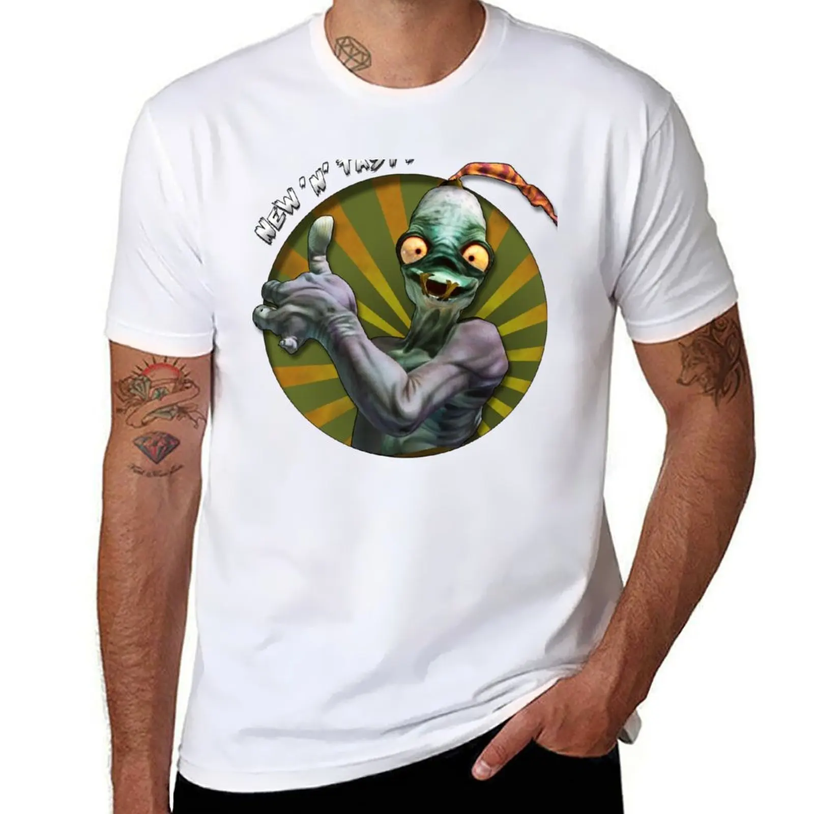 Nueva camiseta 'N' Tasty - Abe's Exoddus - Oddworld, camiseta básica de algodón suave al tacto