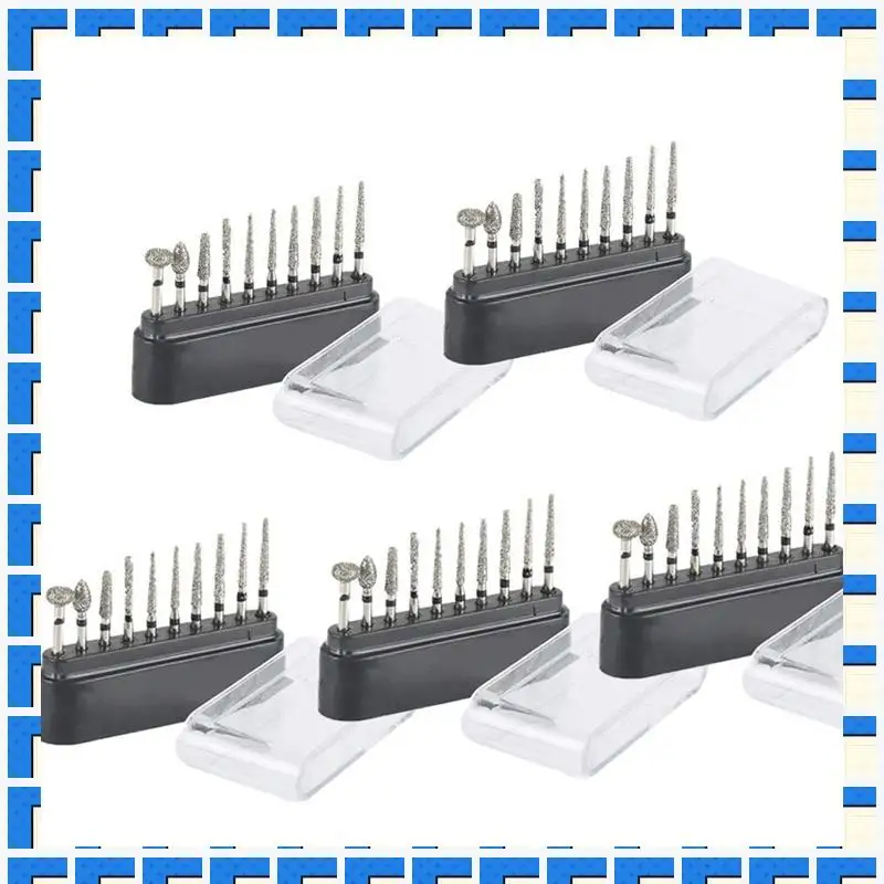 

ABNG 50PCS 1.6Mm FG Burs Black High-Speed Polishing Accessories For Cutting Carving Shaping Touch-Up Engraving Finishing