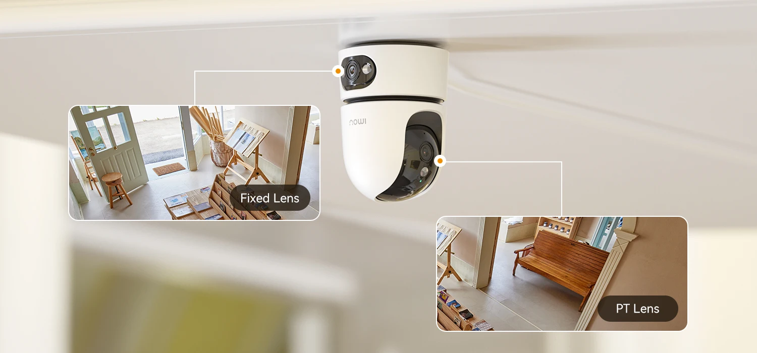 IMOU 10MP Ranger Dual Pro One touch Call Indoor Camera Smart Full-color Night Vision Wide Dual Lens Human & Pet Detection Two-way Audio Monitor