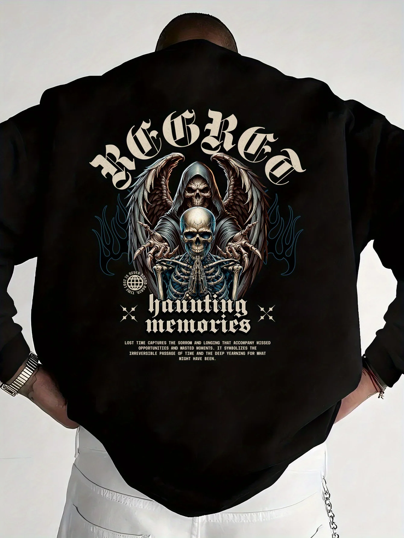 

Осенние и зимние мужские и женские толстовки с графическим принтом черепа, повседневные свободные уличные спортивные тренировочные брендовые модные толстовки