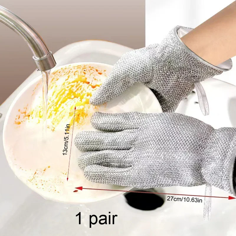 

1 Pair Cleaning Gloves Dish Gloves Plate Dish Washing Dishwashing Dish Washing Gloves Comfortable Kitchen Rubber Water Proof Rag