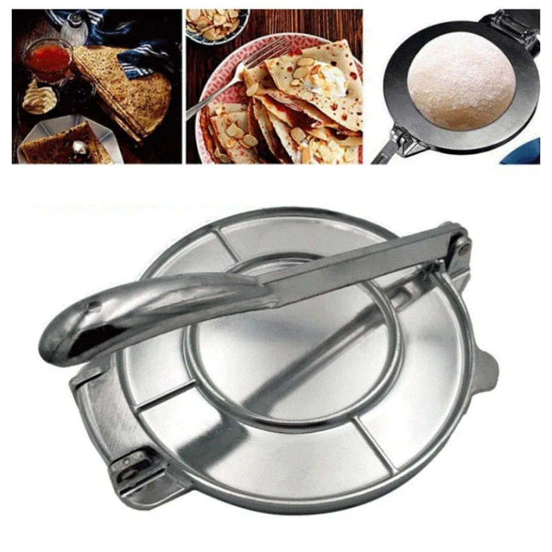 8 Inch Aluminum Tortilla Press Manual Dough Presser Mexican Tortilla Roti Hand Pie Maker