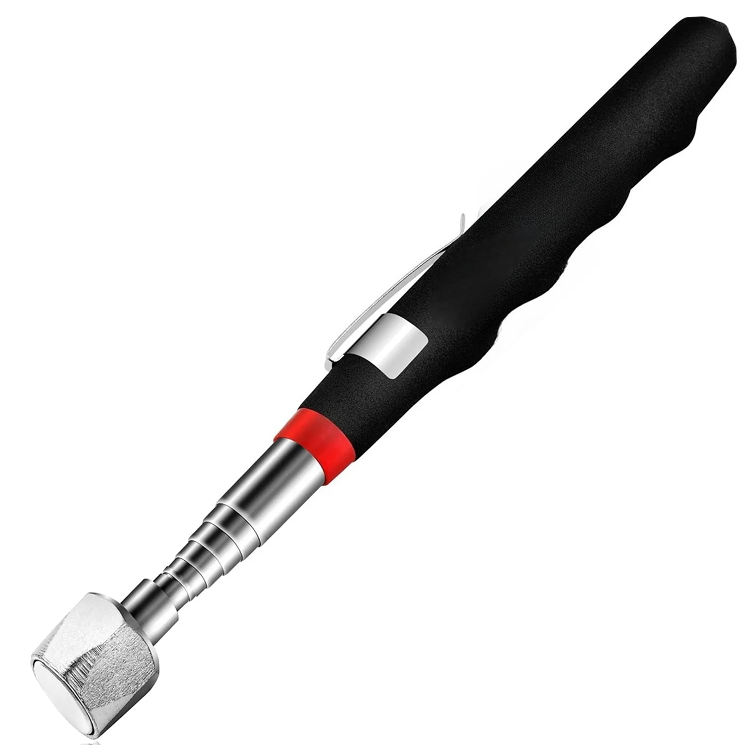Telescoping Magnetic Pickup Tool with Diamond Design – Extra Strong 16lb Pull Force Stainless Steel Magnet Stick Extends to 30in