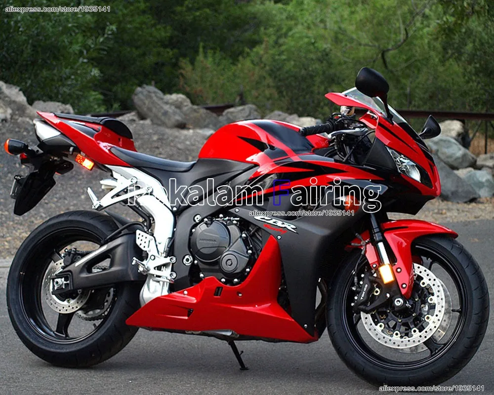 

Для Honda CBR 600 RR 07 08 обвес CBR600RR F5 2007 2008 кузов спортивного мотоцикла красный/черный обтекатель мотоцикла (литье под давлением)