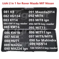 081-100 Lishi 2 en 1 2 en 1 K9 HU134 KY14 KW14 KW16 KW18 NE38 HU71 MAZ24 MIT8 MIT11 MIT9 MIT6 para Landrover Mahindra Mazda Nissan