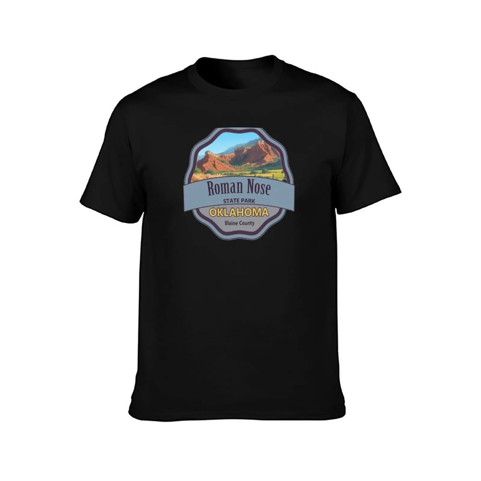 Roman Nose State Park, Blaine County, Oklahoma T-Shirt Simple Casual Short Sleeve Tee T-Shirt