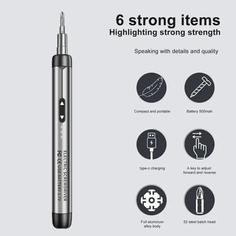 

Electric Screwdriver Cordless Mini Electronics Repair Screw Driver Cordless Rechargeable Electric Screwdriver For Camping