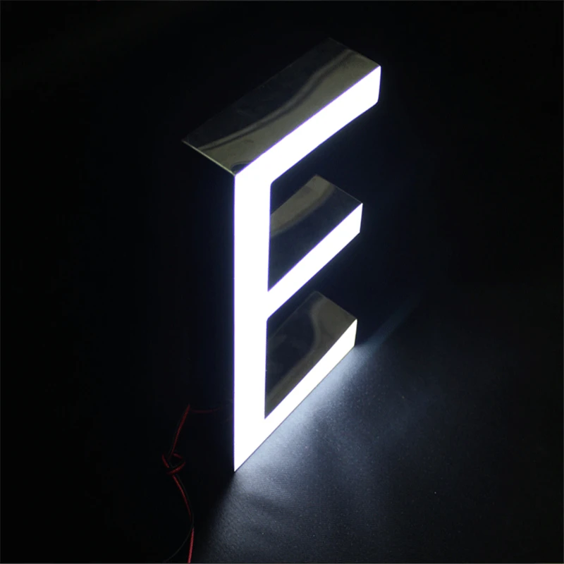 Factory Custom Outdoor Led Resin Letter Luminous Sign for Business Logo, Acrylic LED Lighted Shop Name Lettering Signage