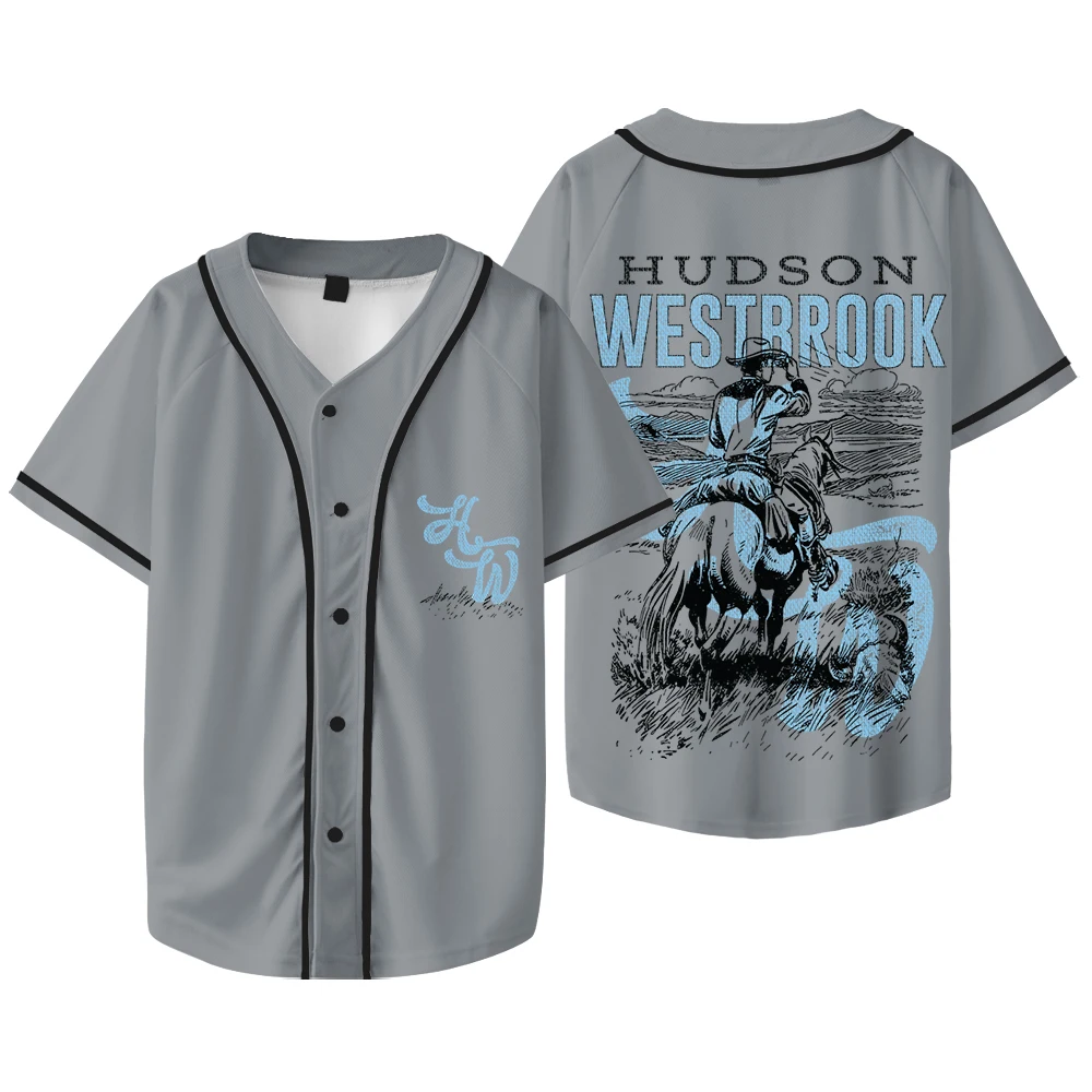 Hudson Westbrook Cowboy Baseball Jacket Tee Take Your Time Tour Merch Cosplay Women Men Fashion Short Sleeve T-Shirts