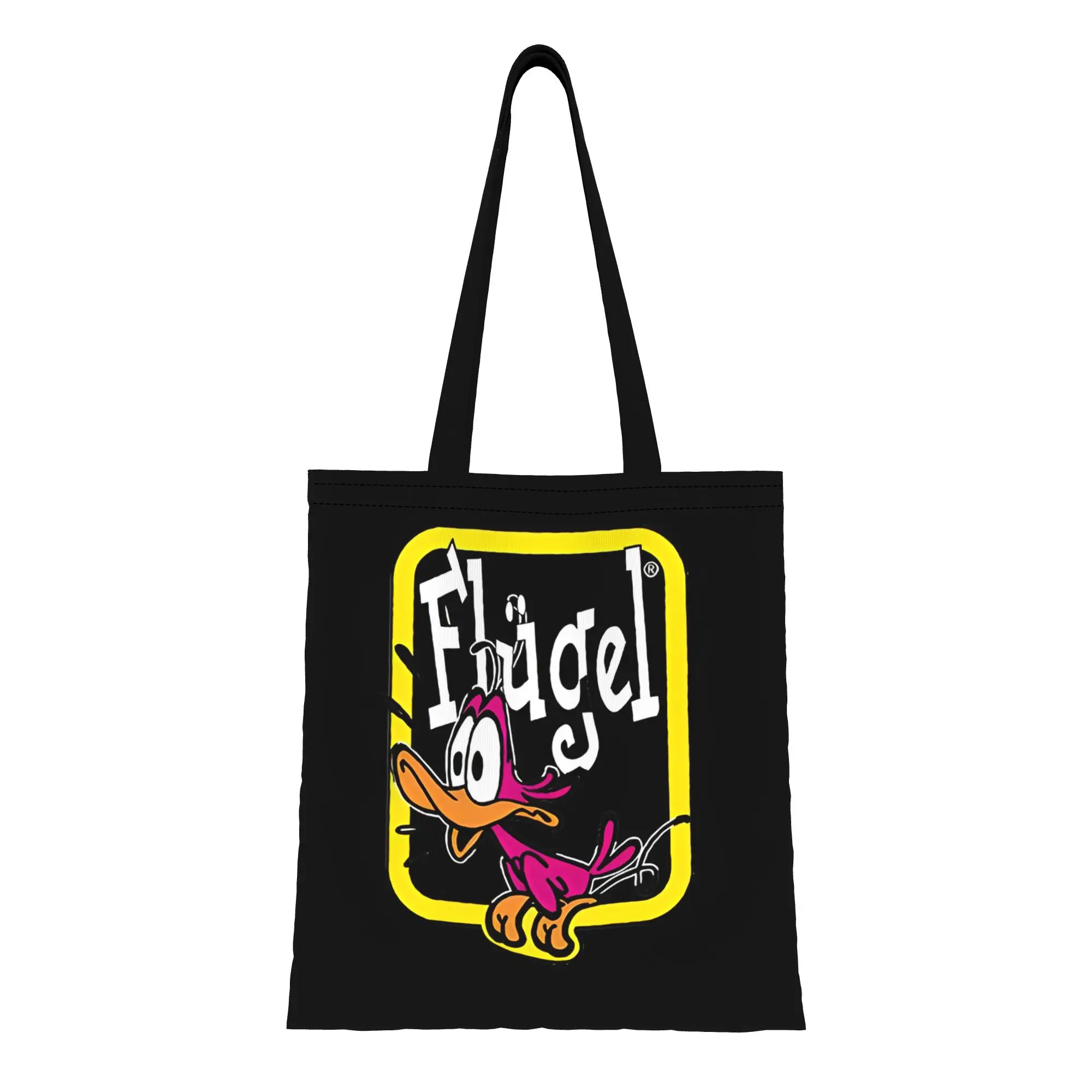 

ita bag back to school Large Capacity Flugel Canvas Tote Bag Foldable Chic Pattern Gifts