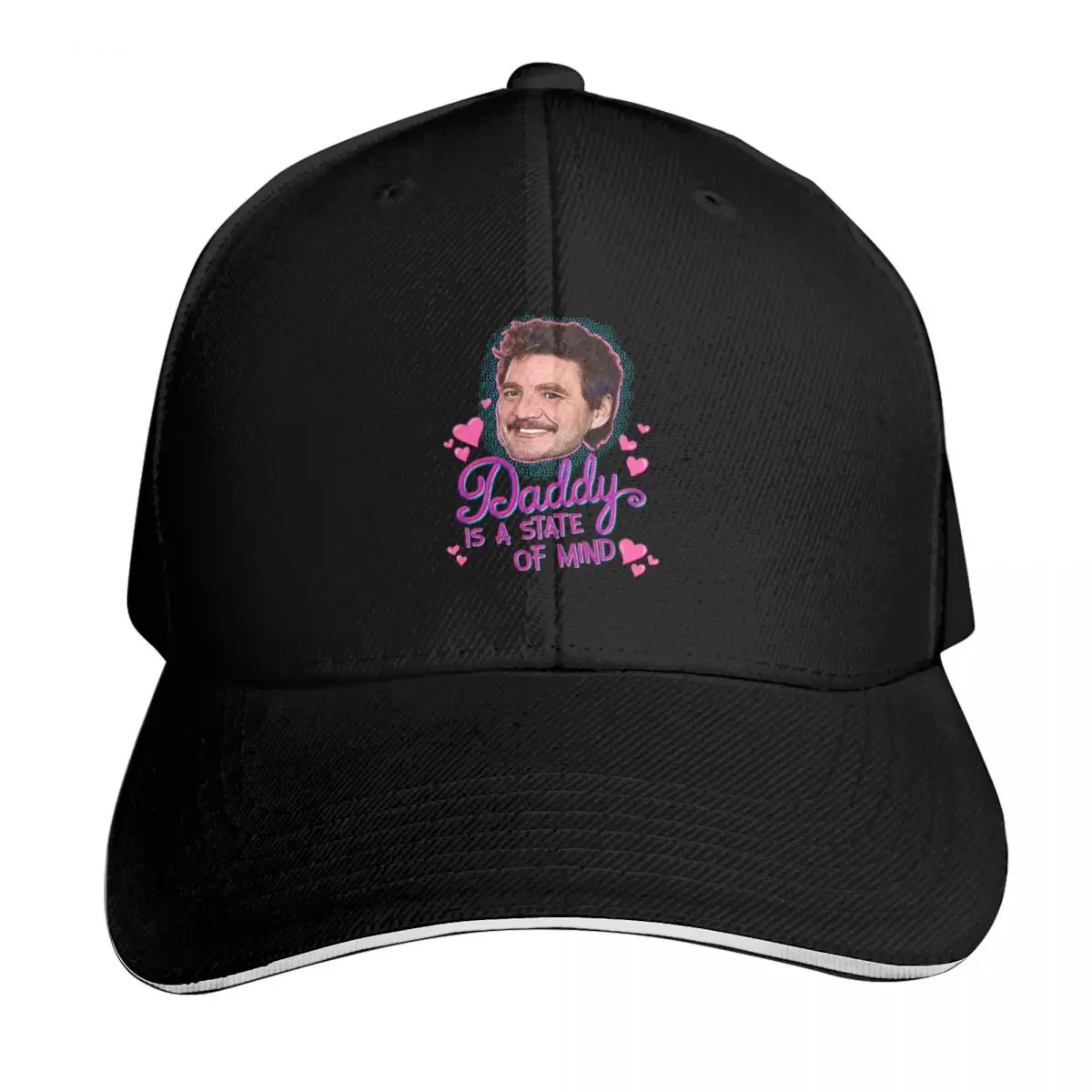 Pedro Pascal Daddy State of Mind Baseball Cap Curved Brim Classic Fit Low Profile Unstructured Unisex for Men Women