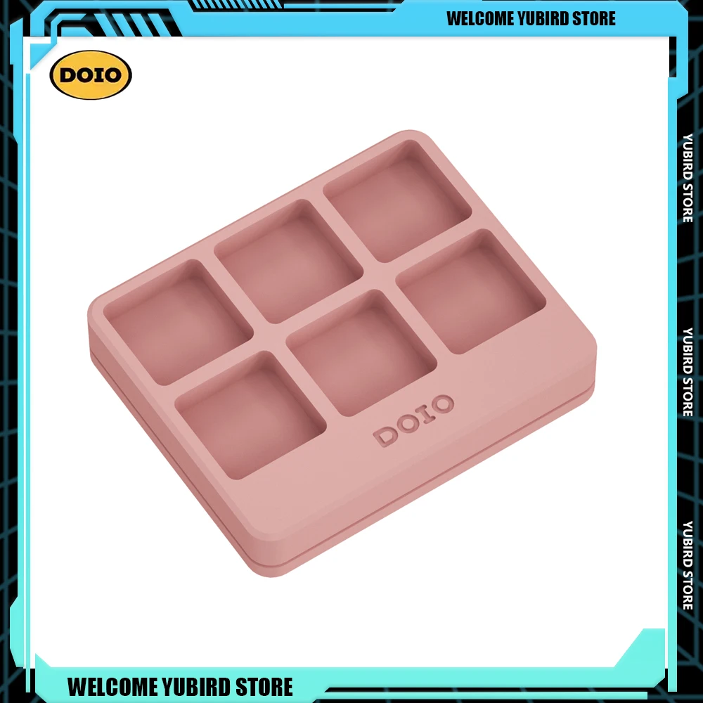 DOIO TOKE-03 Aluminum Keycap Storage Case Dust Box Resin Customized Desktop Decoration Multicolor Select Keycaps Collection Gift