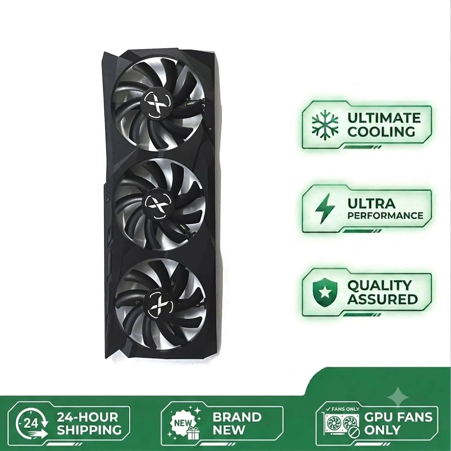Original 85MM 4-Pin T129215SU DC 12V 0.5A RX6700 GPU Fan for XFX RX 6700 XT 12GB Snow Wolf Edition Cooling Fan