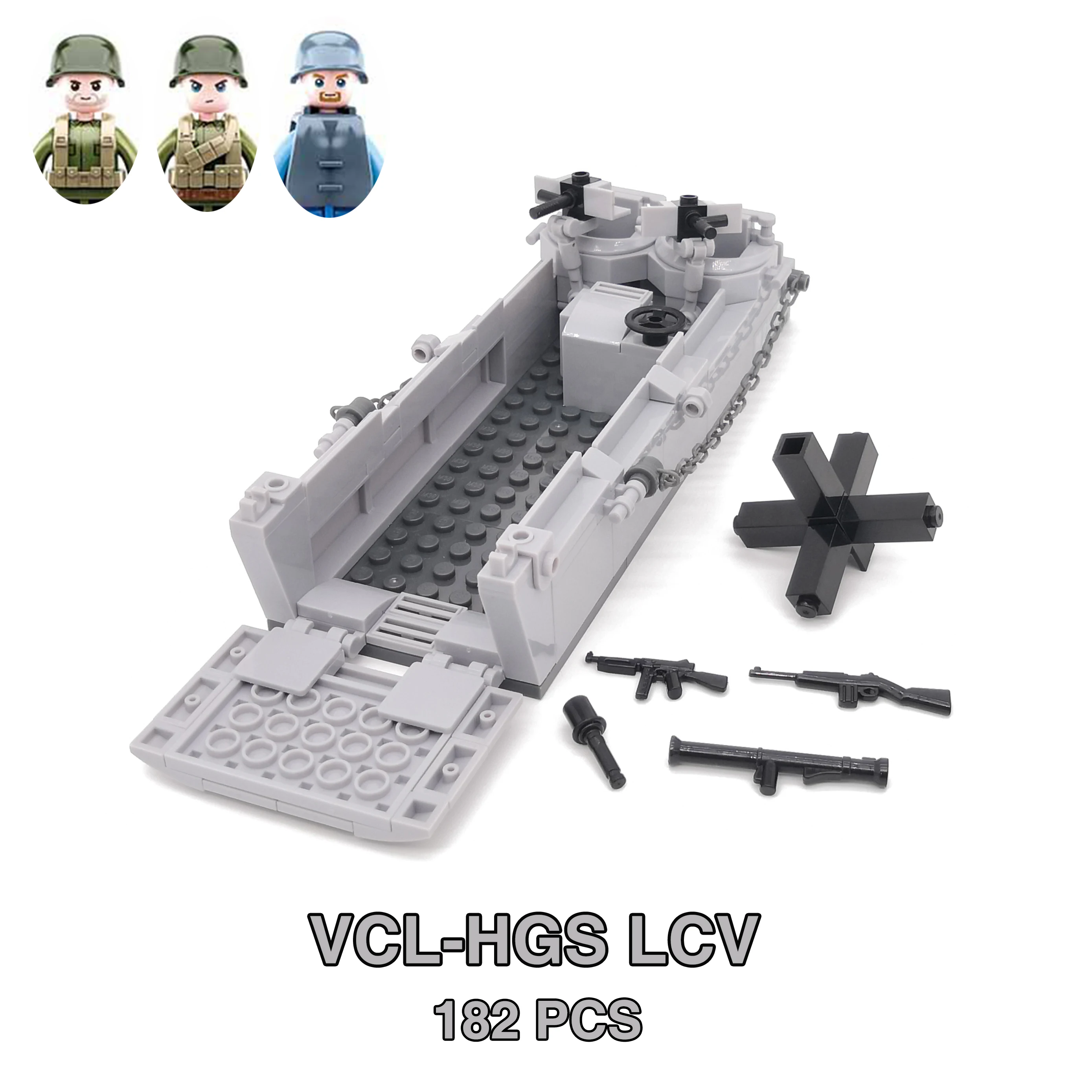 Military Armored Car Sdkfz Stuart Tank Katyusha Panzer Jeep WW2 US Army Soldier Model Building Block Brick Children Gift kid Toy