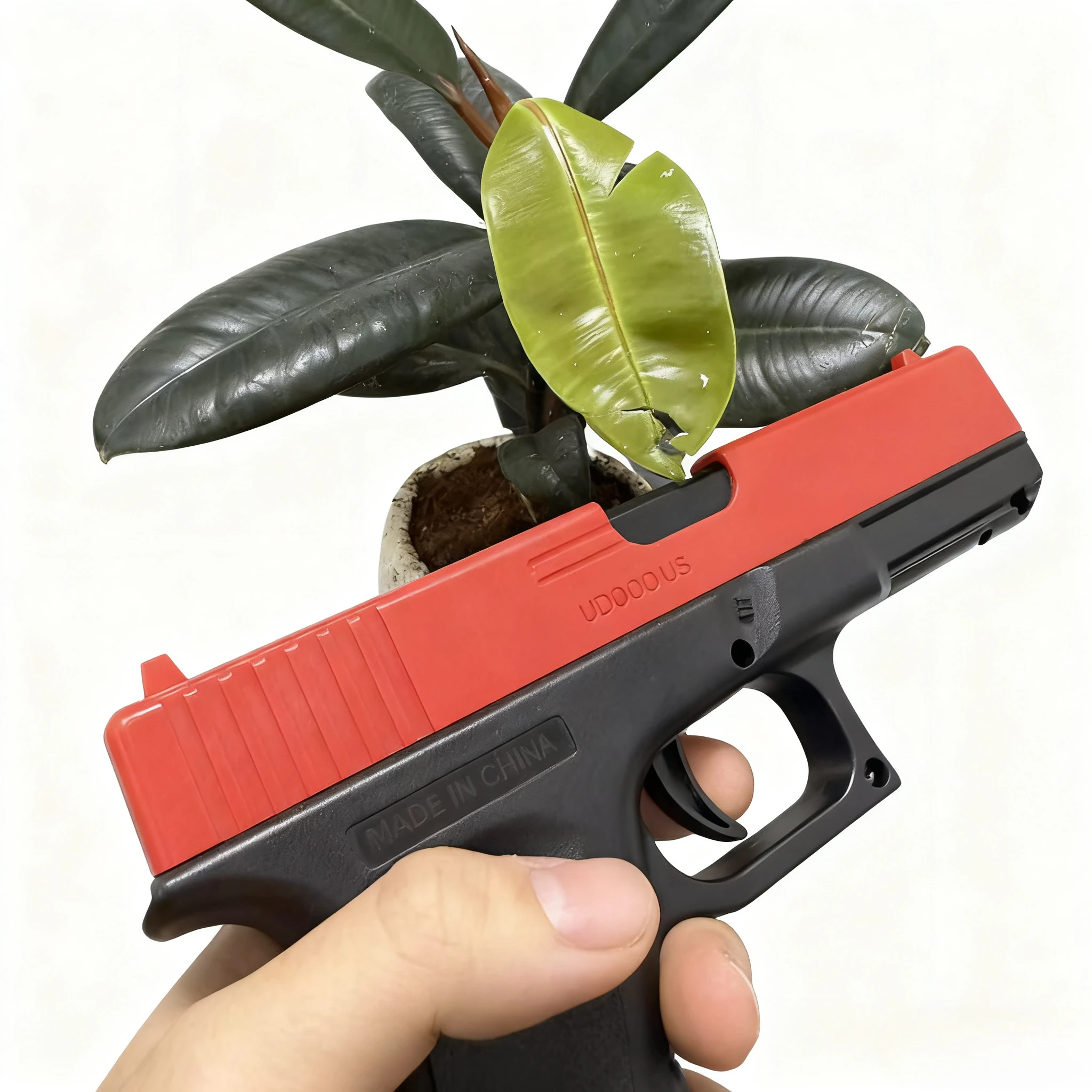 Pistola de balas suaves Airsoft Manual G17, pistola de juguete, revista inferior con láser, juego CS para deportes al aire libre, regalo para niños y adultos