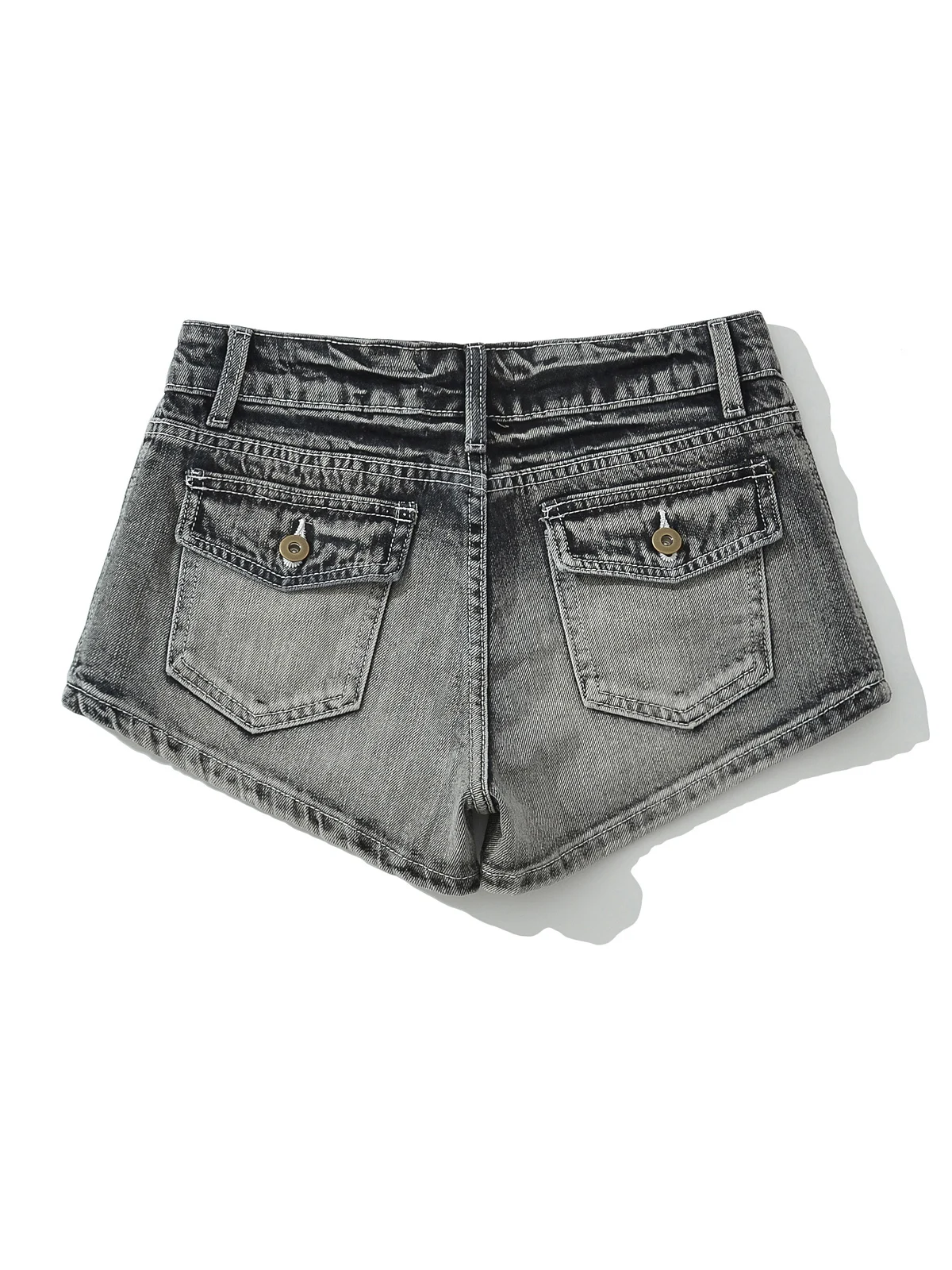 

Американские джинсы ort в стиле ретро с низкой талией и тяжелой талией, летние модные длинные брюки, женские облегающие шорты на молнии